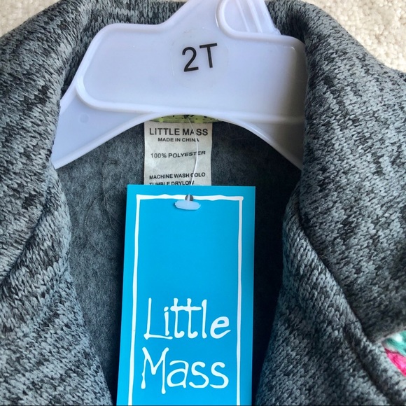 Little Mass Knit Fall Jacket with Flowers - Picture 4 of 5